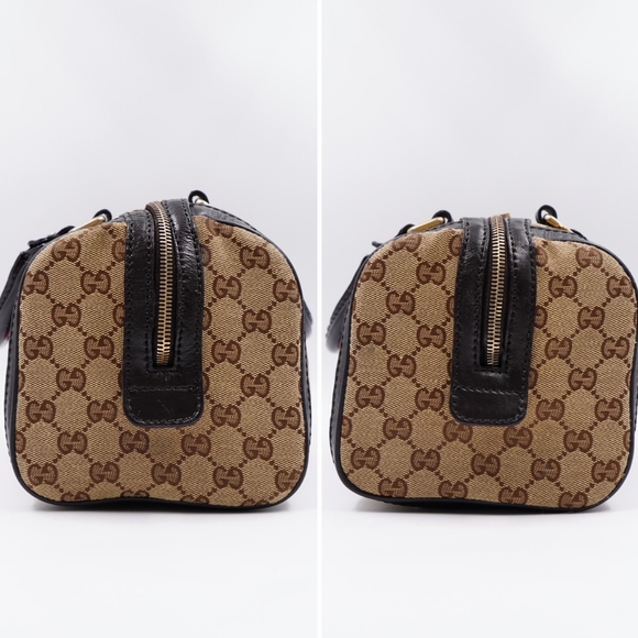 AZ15❤️ GUCCI Monogram Vintage Web mini Boston - Picture 7 of 15